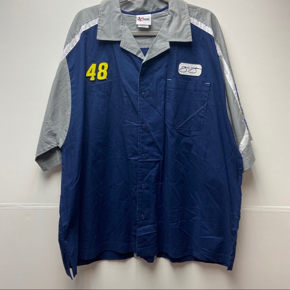 Authentic Nascar Jimmie Johnson Lowes Pit Crew Size 2XL Blue With Patches